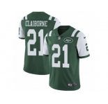 Youth Nike New York Jets #21 Morris Claiborne Vapor Untouchable Limited Green Team Color NFL Jersey