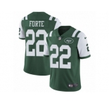 Youth Nike New York Jets #22 Matt Forte Vapor Untouchable Limited Green Team Color NFL Jersey