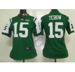 nike women nfl jerseys new york jets #15 tebow green[nike]