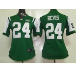 nike women nfl jerseys new york jets #24 revis green[nike]