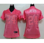 nike women nfl jerseys new york jets #24 revis pink[2012 new]