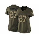 nike women nfl jerseys new york jets #27 dee milliner army green[nike Limited Salute To Service]