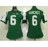 nike women nfl jerseys new york jets #6 sanchez green[nike]