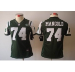 nike women nfl jerseys new york jets #74 nick mangold green[nike limited]