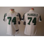 nike women nfl jerseys new york jets #74 nick mangold white[nike limited]