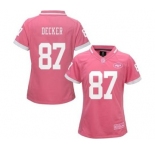 nike women nfl jerseys new york jets #87 decker pink[nike 2015][decker]