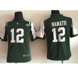 Nike Youth New York Jets #12 Joe Namath Green Team Color Stitched Jerseys
