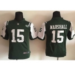 Nike Youth New York Jets #15 Brandon Marshall Green Team Color Stitched Jerseys
