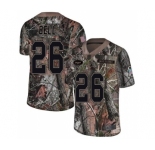 Youth New York Jets #26 Le'Veon Bell Limited Camo Rush Realtree Football Jersey