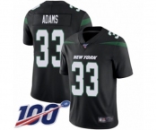Youth New York Jets #33 Jamal Adams Black Alternate Vapor Untouchable Limited Player 100th Season Football Jersey