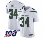 Youth New York Jets #34 Brian Poole White Vapor Untouchable Limited Player 100th Season Football Jersey