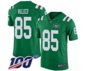 Youth New York Jets #85 Wesley Walker Limited Green Rush Vapor Untouchable 100th Season Football Jersey