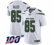 Youth New York Jets #85 Wesley Walker White Vapor Untouchable Limited Player 100th Season Football Jersey