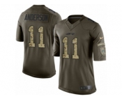 Youth Nike New York Jets #11 Robby Anderson Limited Green Salute to Service NFL Jersey