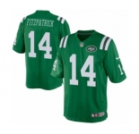 Youth Nike New York Jets #14 Ryan Fitzpatrick Green Rush NFL Jersey