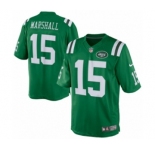 Youth Nike New York Jets #15 Brandon Marshall Green Rush NFL Jersey