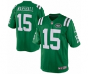Youth Nike New York Jets #15 Brandon Marshall Green Rush NFL Jersey