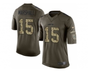 Youth Nike New York Jets #15 Brandon Marshall Green Salute to Service Jerseys