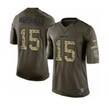 Youth Nike New York Jets #15 Brandon Marshall Limited Green Salute to Service NFL Jersey