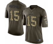 Youth Nike New York Jets #15 Brandon Marshall Limited Green Salute to Service NFL Jersey