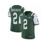 Youth Nike New York Jets #2 Teddy Bridgewater Green Team Color Stitched NFL Vapor Untouchable Limited Jersey