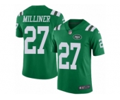 Youth Nike New York Jets #27 Dee Milliner Limited Green Rush NFL Jersey
