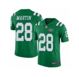 Youth Nike New York Jets #28 Curtis Martin Limited Green Rush NFL Jersey
