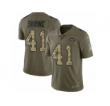 Youth Nike New York Jets #41 Buster Skrine Limited Olive Camo 2017 Salute to Service NFL Jersey