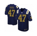 Youth Nike New York Jets #47 Kellen Davis Limited Navy Blue Alternate NFL Jersey