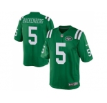 Youth Nike New York Jets #5 Christian Hackenberg Green Stitched NFL Elite Rush Jersey