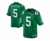 Youth Nike New York Jets #5 Christian Hackenberg Green Stitched NFL Elite Rush Jersey