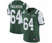 Youth Nike New York Jets #64 Travis Swanson Green Team Color Vapor Untouchable Elite Player NFL Jersey