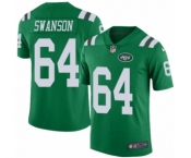Youth Nike New York Jets #64 Travis Swanson Limited Green Rush Vapor Untouchable NFL Jersey