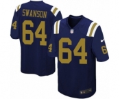 Youth Nike New York Jets #64 Travis Swanson Limited Navy Blue Alternate NFL Jersey