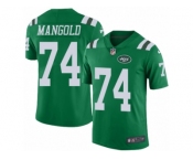 Youth Nike New York Jets #74 Nick Mangold Limited Green Rush NFL Jersey