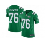 Youth Nike New York Jets #76 Wesley Johnson Limited Green Rush Vapor Untouchable NFL Jersey