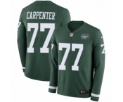 Youth Nike New York Jets #77 James Carpenter Limited Green Therma Long Sleeve NFL Jersey