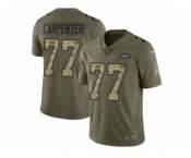 Youth Nike New York Jets #77 James Carpenter Limited Olive Camo 2017 Salute to Service NFL Jersey