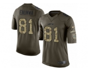 Youth Nike New York Jets #81 Quincy Enunwa Limited Green Salute to Service NFL Jersey