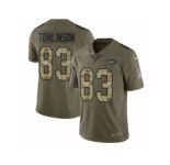 Youth Nike New York Jets #83 Eric Tomlinson Limited Olive Camo 2017 Salute to Service NFL Jersey