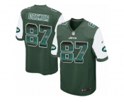 Youth Nike New York Jets #87 Eric Decker Limited Green Strobe NFL Jersey