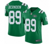 Youth Nike New York Jets #89 Chris Herndon Limited Green Rush Vapor Untouchable NFL Jersey