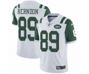 Youth Nike New York Jets #89 Chris Herndon White Vapor Untouchable Elite Player NFL Jersey