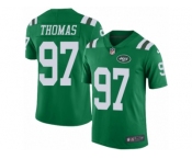 Youth Nike New York Jets #97 Lawrence Thomas Limited Green Rush NFL Jersey