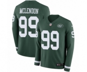 Youth Nike New York Jets #99 Steve McLendon Limited Green Therma Long Sleeve NFL Jersey