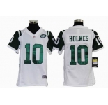 nike youth nfl jerseys new york jets #10 holmes white[nike]