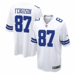 Men Dallas Cowboys #87 Jake Ferguson Game White NFL Jersey