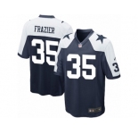 Men Nike Dallas Cowboys #35 Kavon Frazier Game Navy Blue Throwback Alternate NFL Jersey