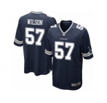 Men Nike Dallas Cowboys #57 Damien Wilson Game Navy Blue Team Color NFL Jersey