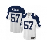 Men Nike Dallas Cowboys #57 Damien Wilson Game White Throwback Alternate NFL Jersey